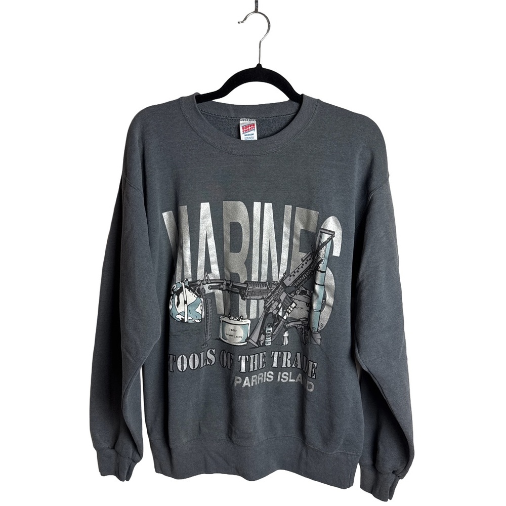 Vintage Soffe Sweats Marines Parris Island Crewneck Sweatshirt